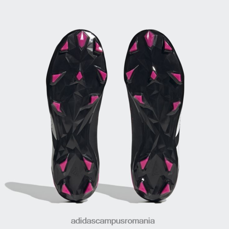 adidas campus romania precizie prădător.3 crampoane de fotbal pentru teren ferm joase negre bărbați negru/alb/roz J266N219958