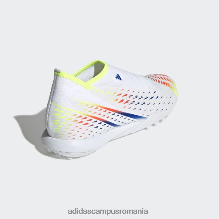 adidas campus romania predator edge.3 pantofi de fotbal turf fără șireturi albi bărbați alb/galben/albastru J266N219994