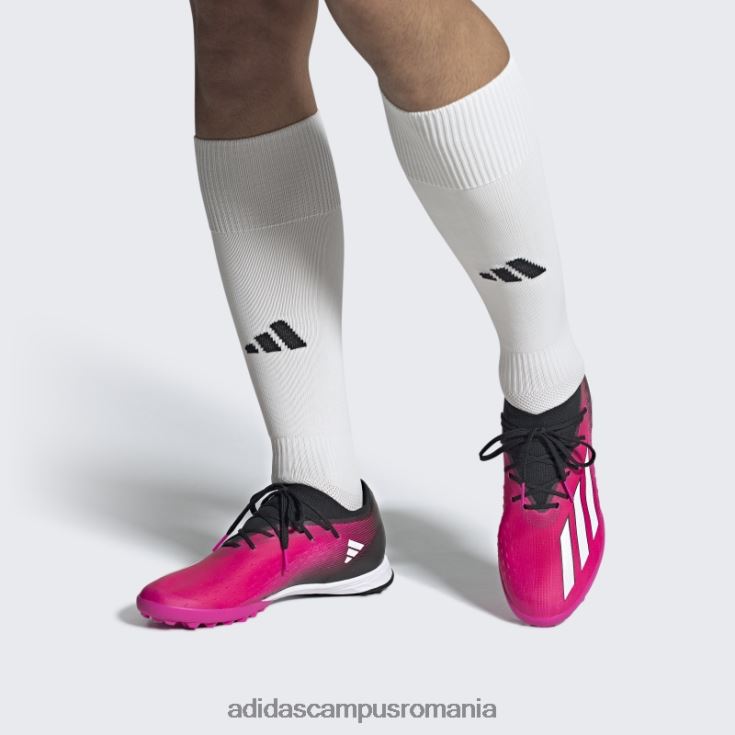 adidas campus romania roz x speedportal.1 pantofi de fotbal gazon bărbați roz/alb/negru J266N219972