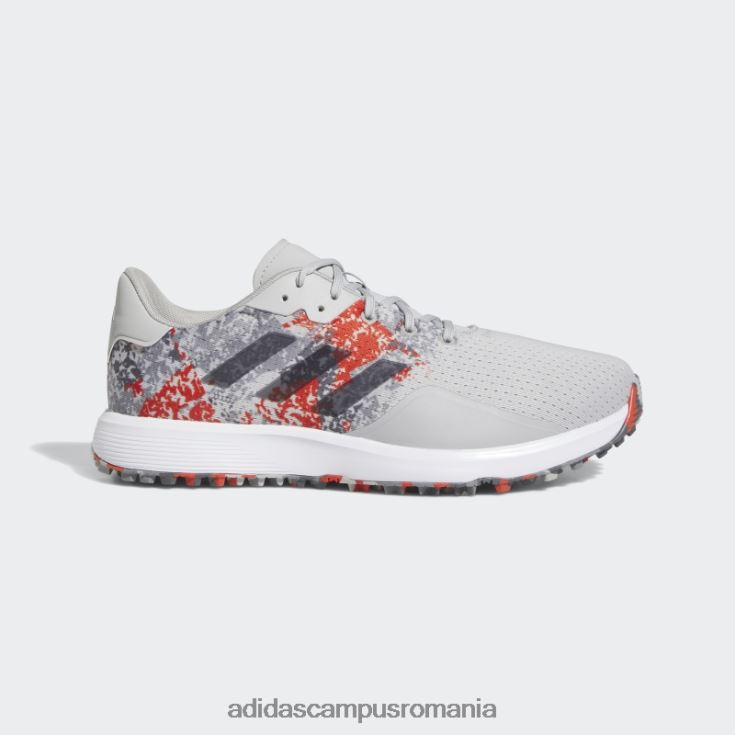 adidas campus romania pantofi de golf gri s2g sl largi adidas bărbați gri/rosu J266N24659