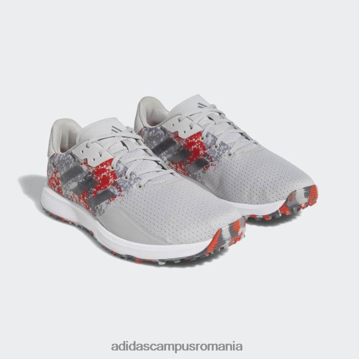 adidas campus romania pantofi de golf gri s2g sl largi adidas bărbați gri/rosu J266N24659