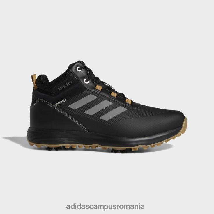 adidas campus romania pantofi de golf negri s2g din poliester reciclat cu tăietură mijlocie adidas bărbați negru/gri/mesa J266N24767