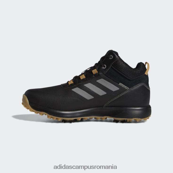 adidas campus romania pantofi de golf negri s2g din poliester reciclat cu tăietură mijlocie adidas bărbați negru/gri/mesa J266N24767