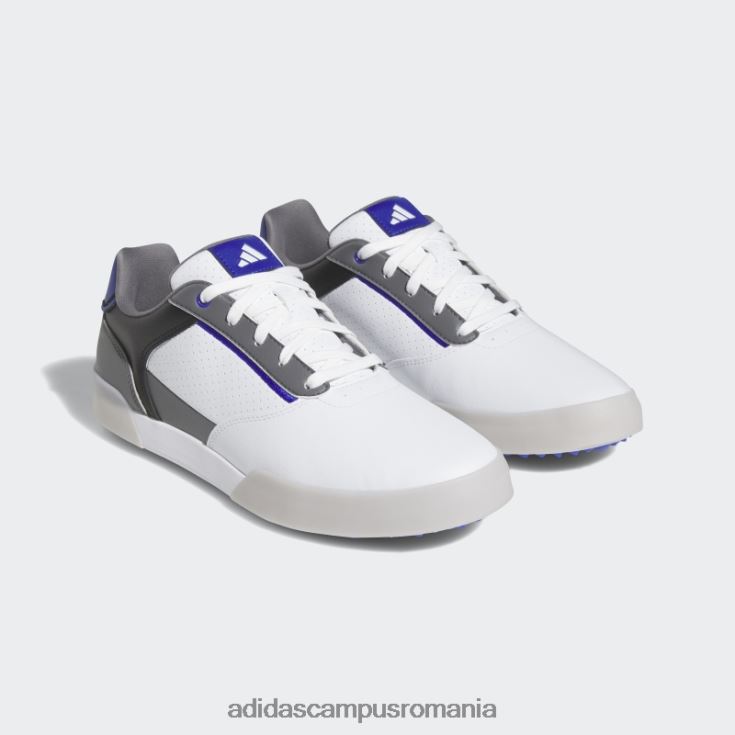 adidas campus romania pantofi de golf retrocross negri fără vârfuri bărbați alb/albastru/negru J266N24730
