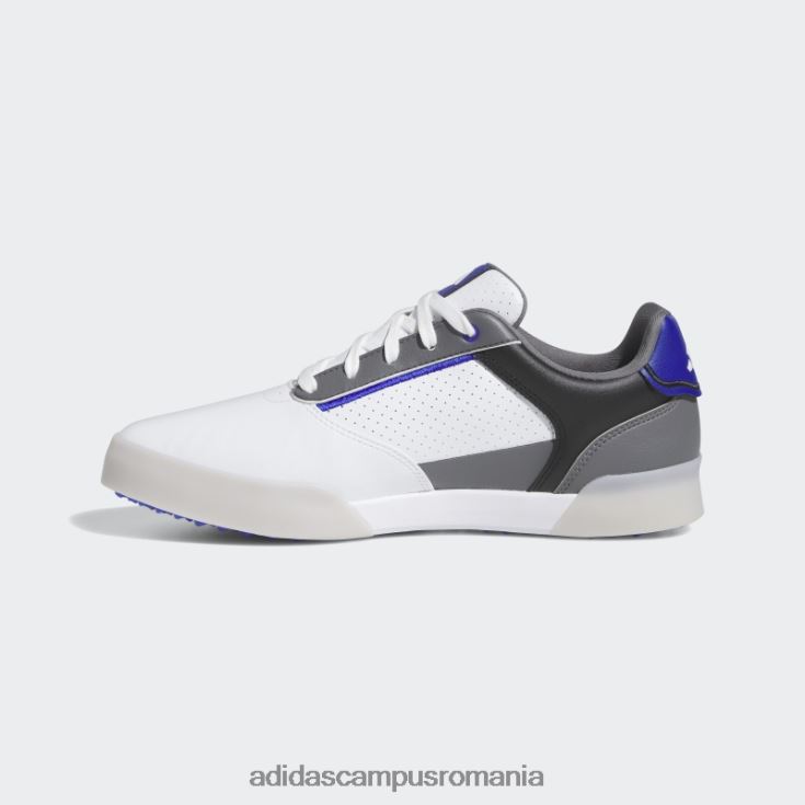 adidas campus romania pantofi de golf retrocross negri fără vârfuri bărbați alb/albastru/negru J266N24730