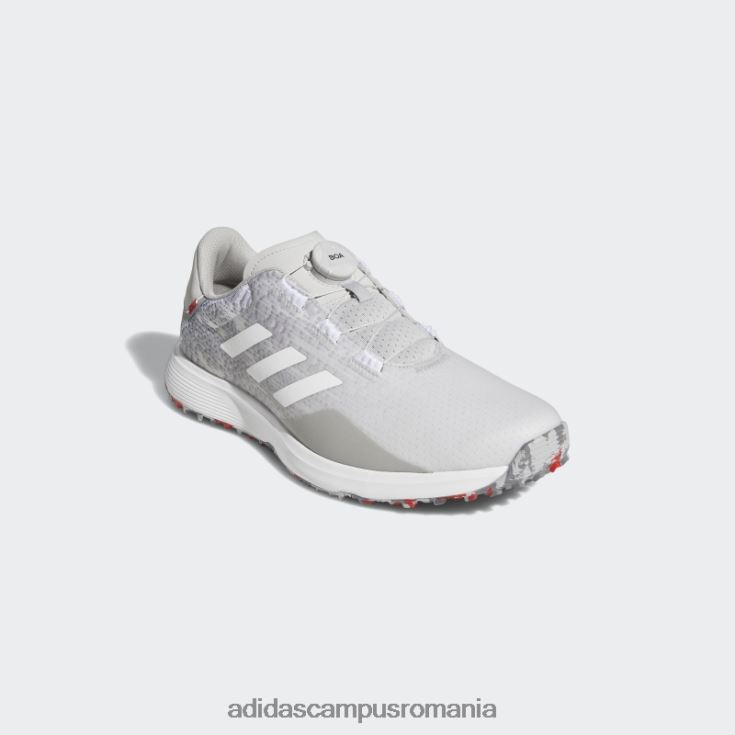 adidas campus romania s2g boa pantofi de golf lați fără vârfuri gri bărbați gri/alb J266N24280