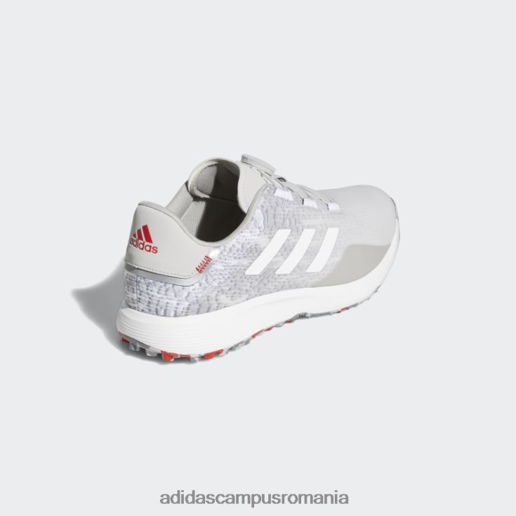 adidas campus romania s2g boa pantofi de golf lați fără vârfuri gri bărbați gri/alb J266N24280