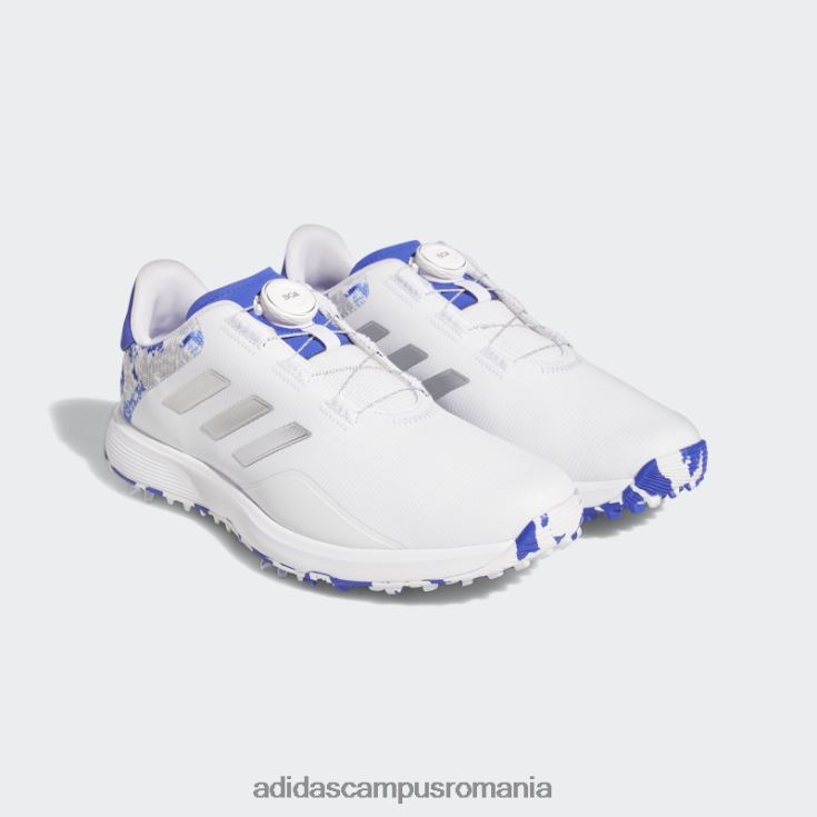 adidas campus romania s2g boa pantofi largi albi bărbați alb/argintiu/albastru J266N2307