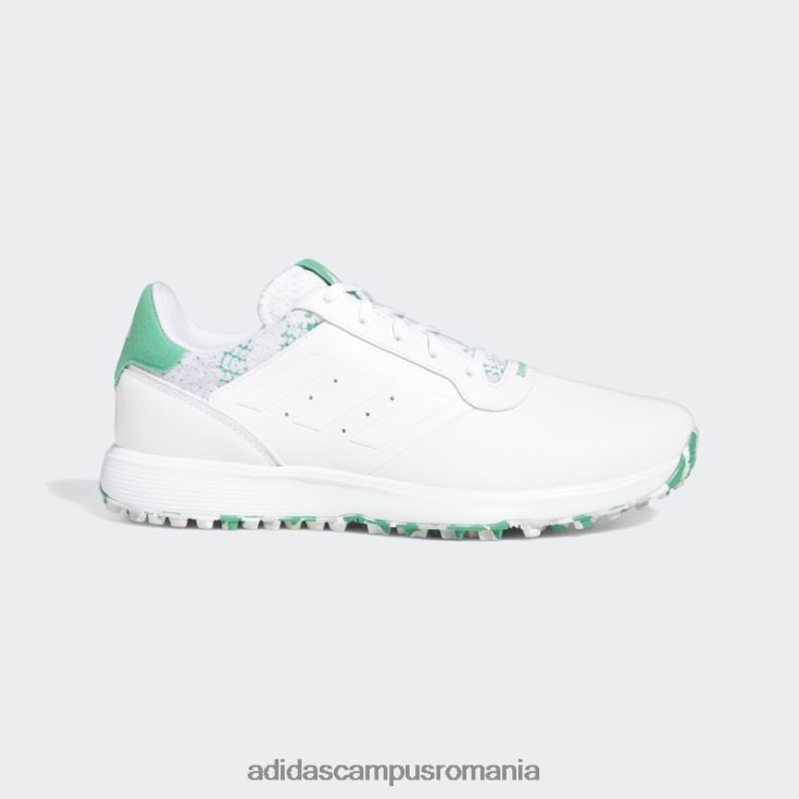adidas campus romania s2g sl pantofi de golf teren verde bărbați alb/verde curte J266N212610