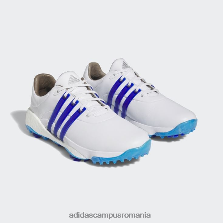 adidas campus romania silver tour360 22 pantofi de golf moda bărbați alb/albastru/argintiu J266N2243