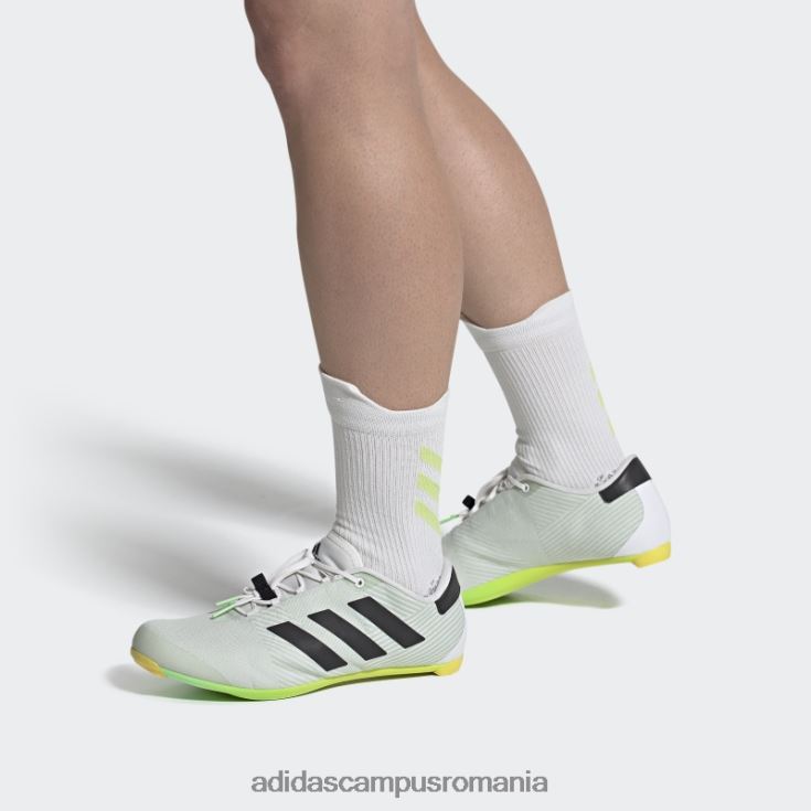adidas campus romania pantofii de ciclism rutier albi bărbați alb/negru/verde fascicul J266N220054
