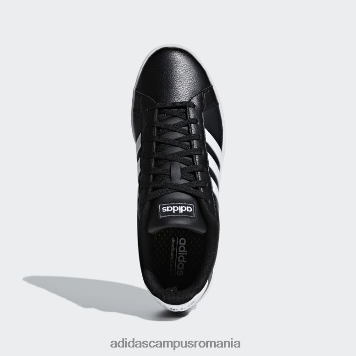 adidas campus romania pantofi de modă Grand Court alb bărbați alb negru J266N2584