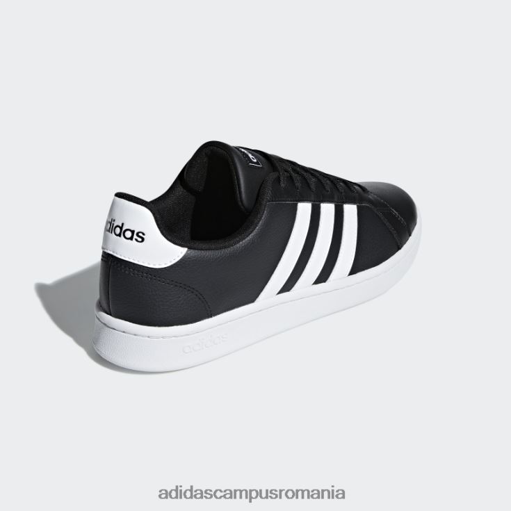 adidas campus romania pantofi de modă Grand Court alb bărbați alb negru J266N2584