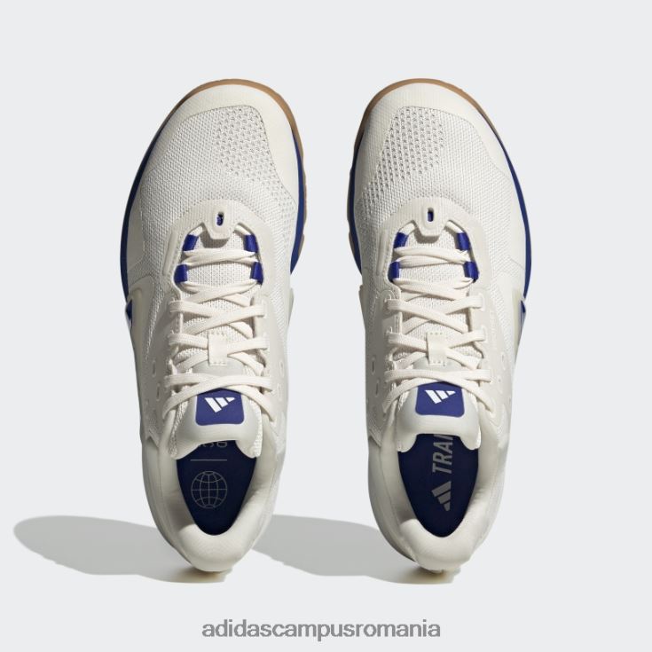 adidas campus romania pantofi antrenori dropset albi bărbați alb/albastru/gumă J266N23668