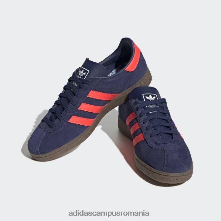 adidas campus romania Munchen pantofi albastru închis bărbați albastru închis/roșu/gumă J266N21369