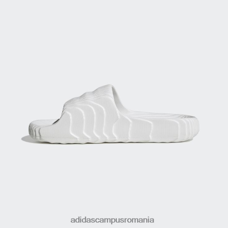 adidas campus romania adilette 22 diapozitive albe bărbați alb negru J266N23866