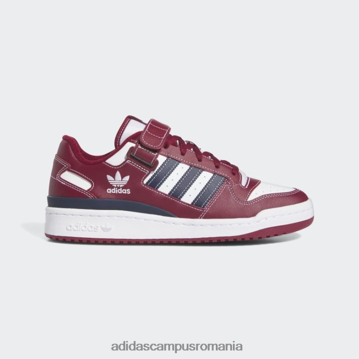 adidas campus romania coll burgundy forum low pantofi bărbați coll visiniu/alb/marin J266N2113