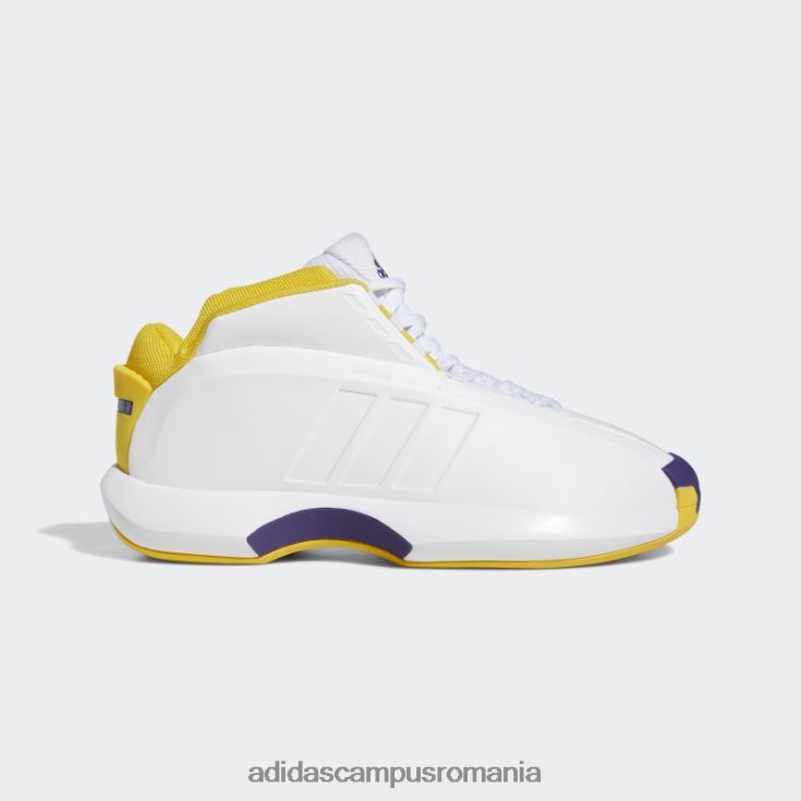 adidas campus romania crazy 1 pantofi albi bărbați alb/auriu/violet J266N24688