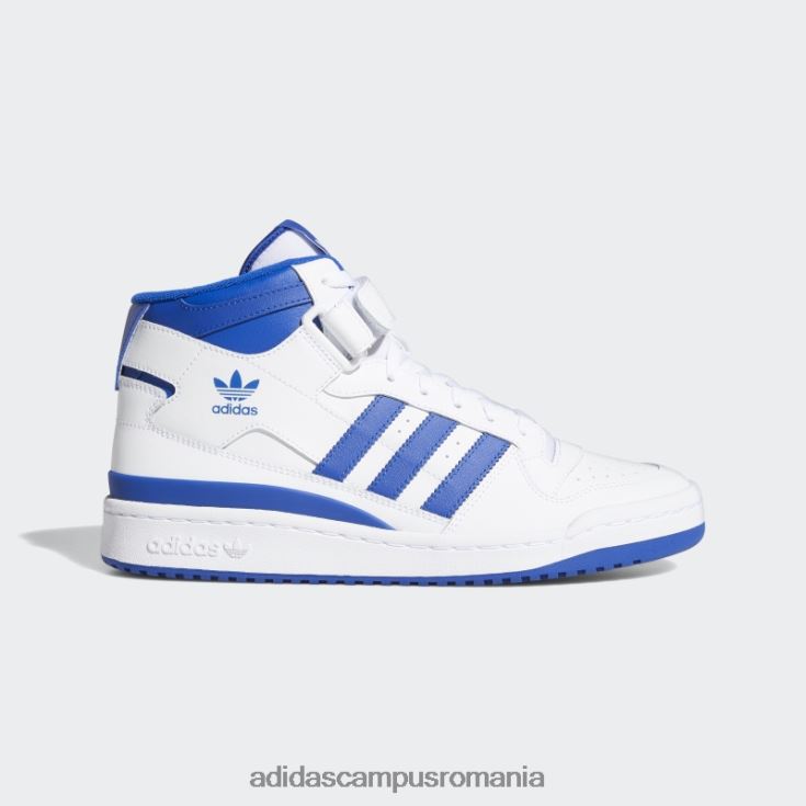 adidas campus romania fashion forum mid pantofi albastru regal bărbați alb/albastru regal J266N2131