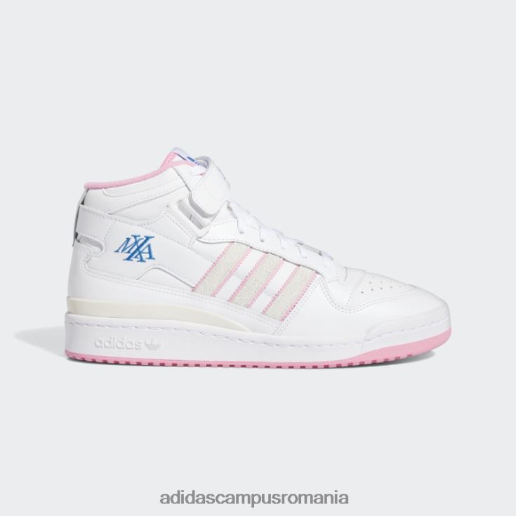 adidas campus romania forum 84 mid adv x lil dre pantofi albi bărbați alb/roz J266N2578