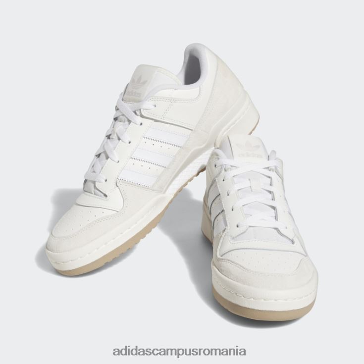 adidas campus romania forum low pantofi clasici alb bărbați alb J266N24687