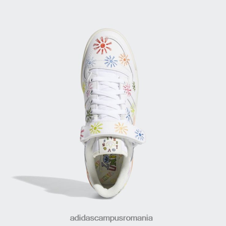 adidas campus romania forum low pride pantofi alb adidas bărbați alb/roz adevărat J266N2534