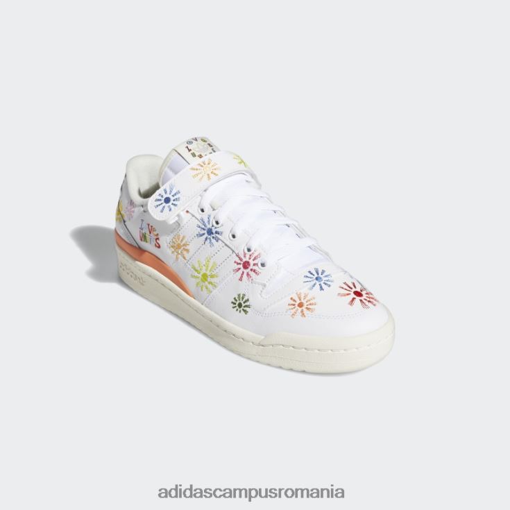 adidas campus romania forum low pride pantofi alb adidas bărbați alb/roz adevărat J266N2534