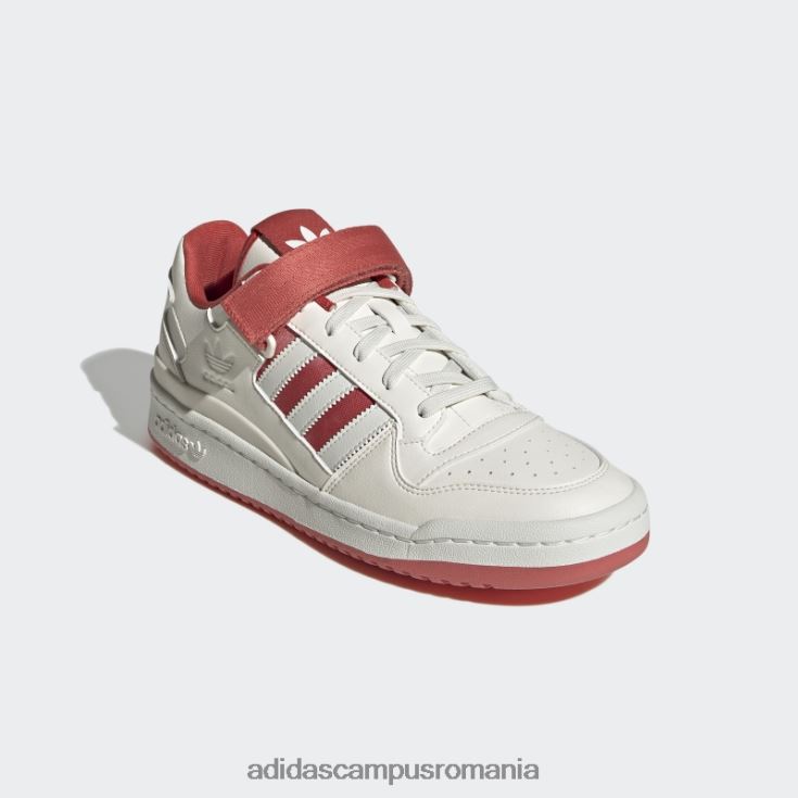 adidas campus romania forum pantofi joase nuanță albă bărbați nuanță albă/roșu J266N2235
