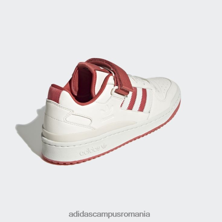 adidas campus romania forum pantofi joase nuanță albă bărbați nuanță albă/roșu J266N2235