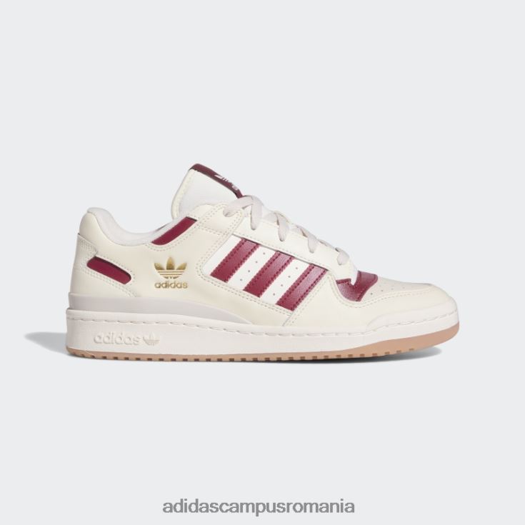 adidas campus romania forum pantofi joase visiniu bărbați alb/visiniu J266N212442