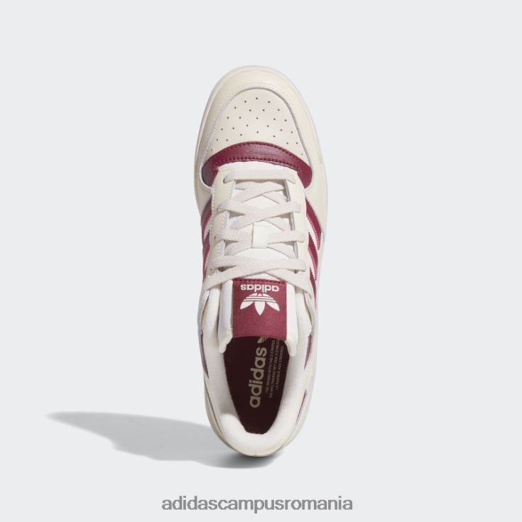 adidas campus romania forum pantofi joase visiniu bărbați alb/visiniu J266N212442