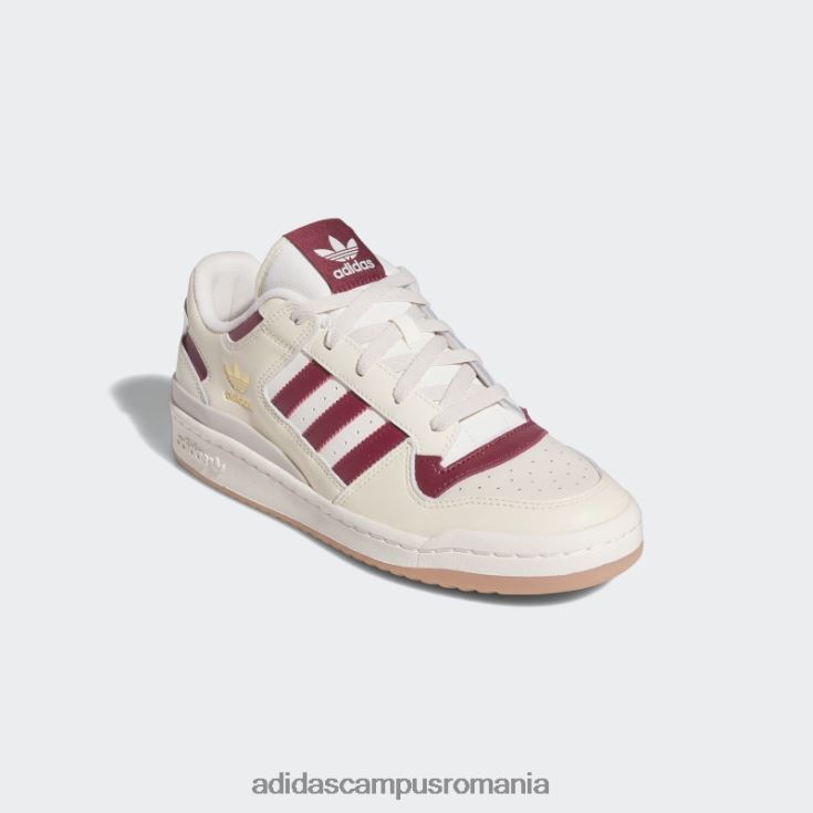 adidas campus romania forum pantofi joase visiniu bărbați alb/visiniu J266N212442