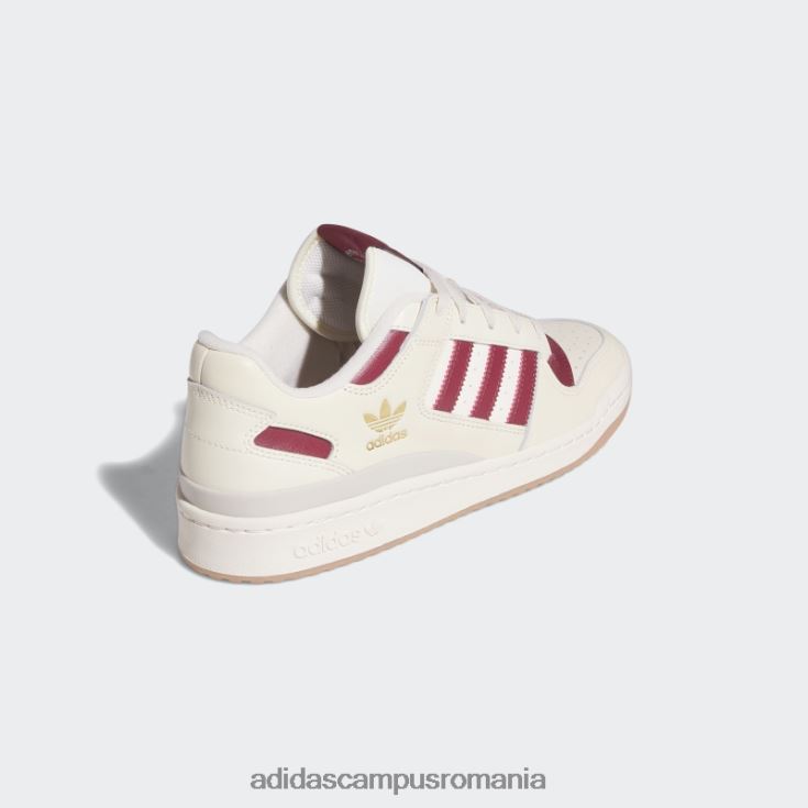 adidas campus romania forum pantofi joase visiniu bărbați alb/visiniu J266N212442