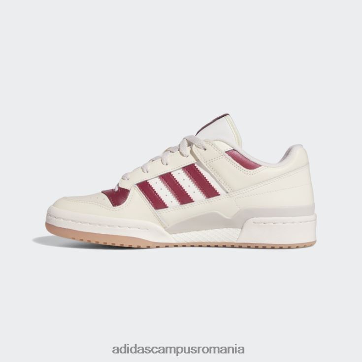 adidas campus romania forum pantofi joase visiniu bărbați alb/visiniu J266N212442