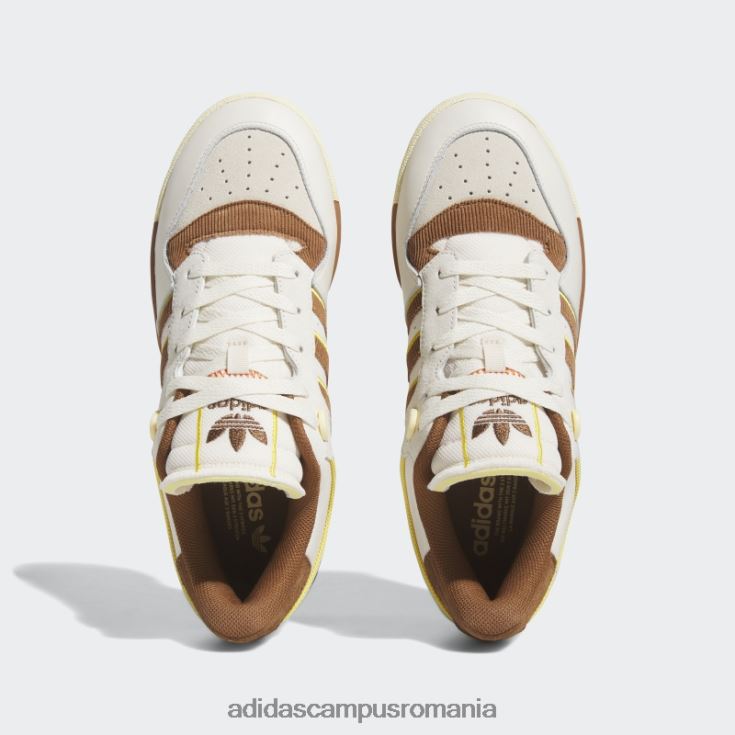 adidas campus romania galben rivalitate low 86 pantofi bărbați alb/maro/galben J266N2244