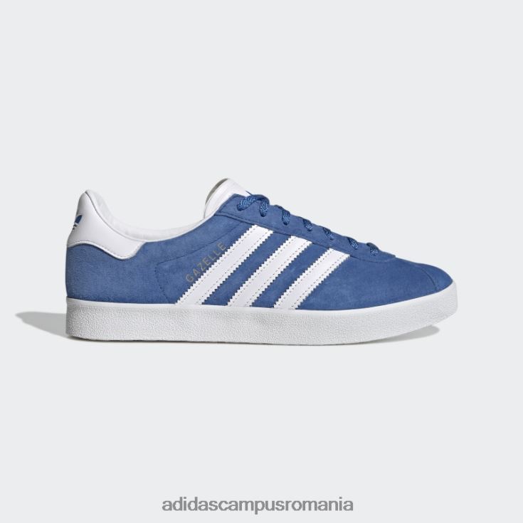 adidas campus romania gazelle 85 pantofi pasăre albastră bărbați pasăre albastră/alb/auriu metalic J266N2211