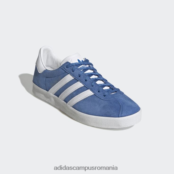 adidas campus romania gazelle 85 pantofi pasăre albastră bărbați pasăre albastră/alb/auriu metalic J266N2211