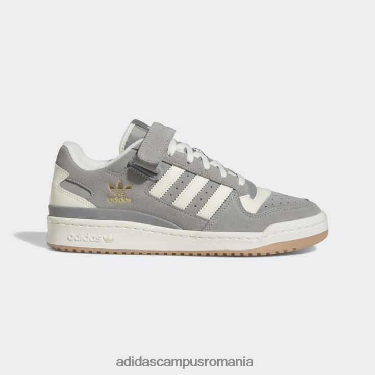 adidas campus romania gum forum pantofi joase bărbați gri/alb/gumă J266N2283