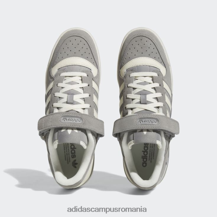 adidas campus romania gum forum pantofi joase bărbați gri/alb/gumă J266N2283