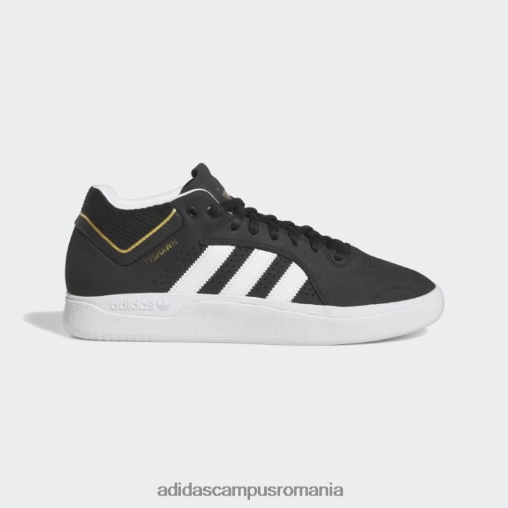 adidas campus romania pantofi albi Tyshawn bărbați negru/alb/auriu metalic J266N2193