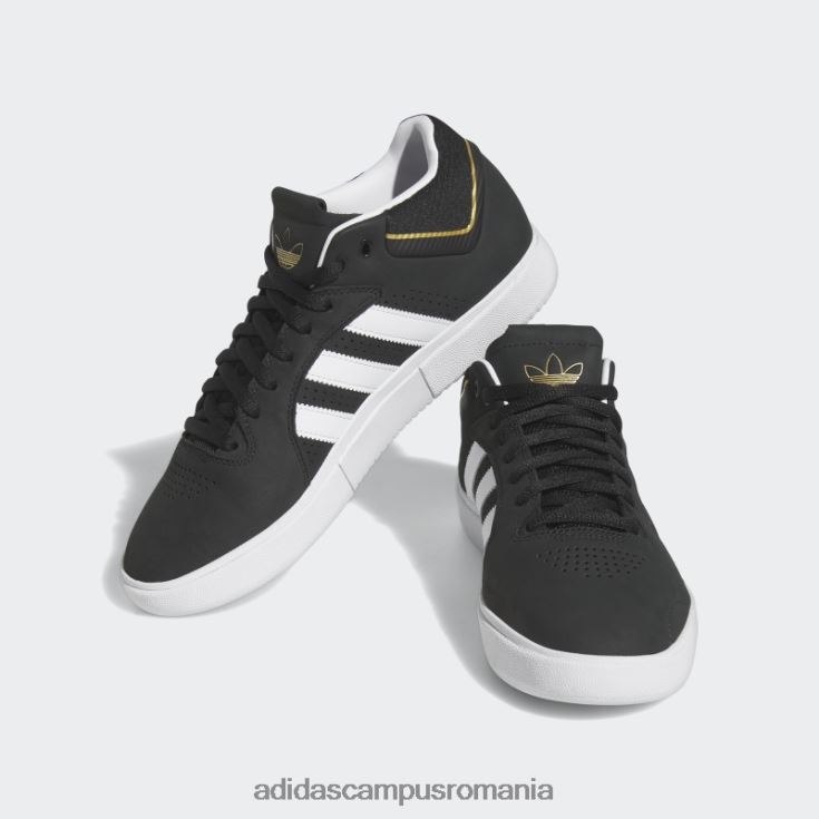 adidas campus romania pantofi albi Tyshawn bărbați negru/alb/auriu metalic J266N2193