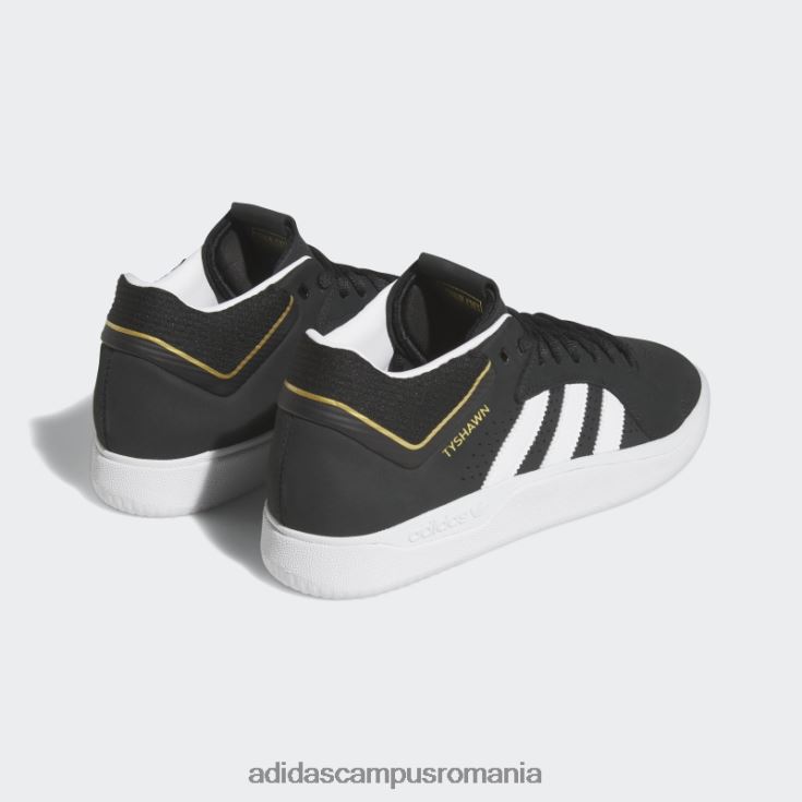 adidas campus romania pantofi albi Tyshawn bărbați negru/alb/auriu metalic J266N2193