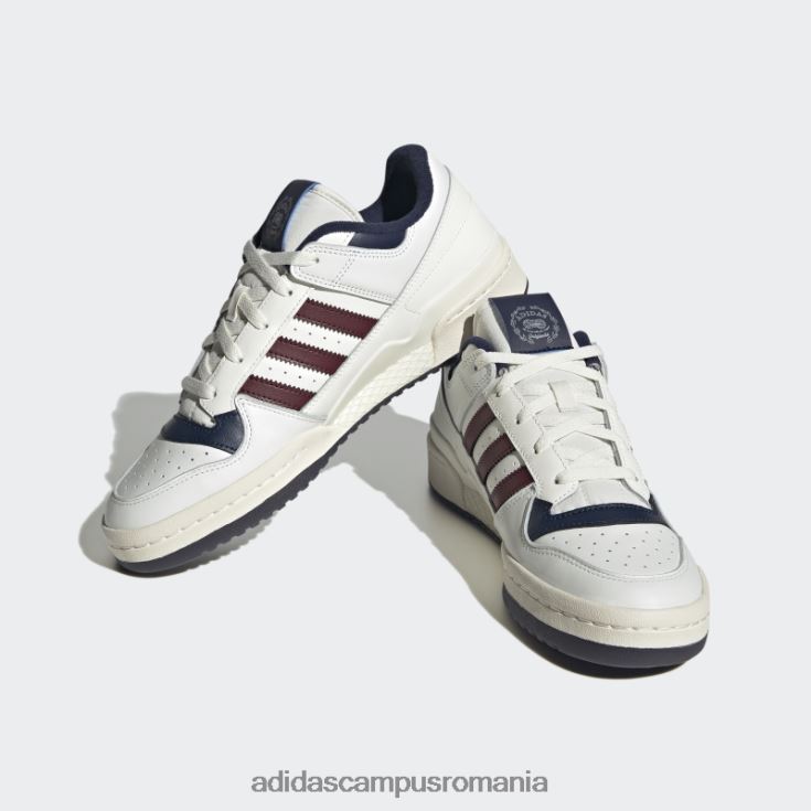 adidas campus romania pantofi albi forum low cl bărbați alb roșu J266N2227