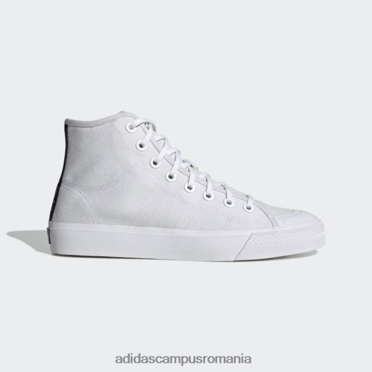 adidas campus romania pantofi albi nizza hi bărbați alb negru J266N2527