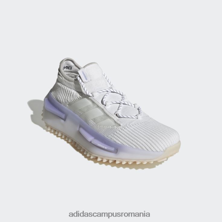 adidas campus romania pantofi albi nmd s1 bărbați alb/violet deschis J266N246