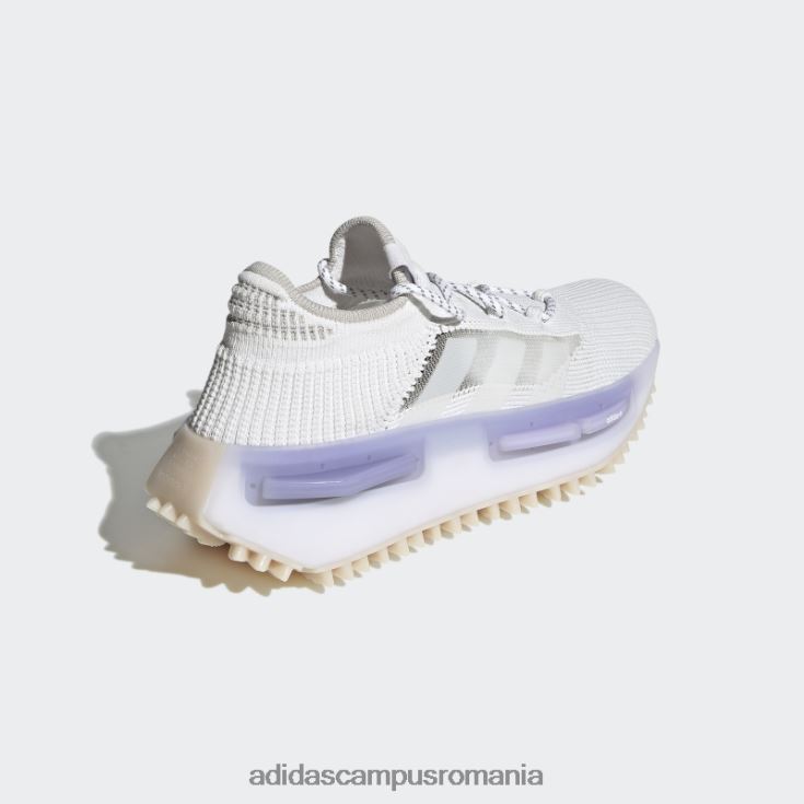 adidas campus romania pantofi albi nmd s1 bărbați alb/violet deschis J266N246