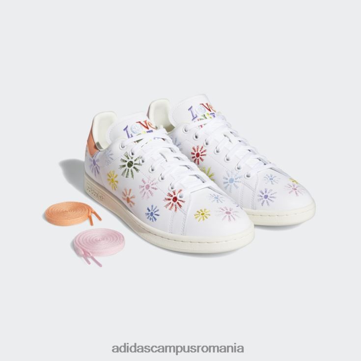 adidas campus romania pantofi albi stan smith pride bărbați alb/roz adevărat J266N2538