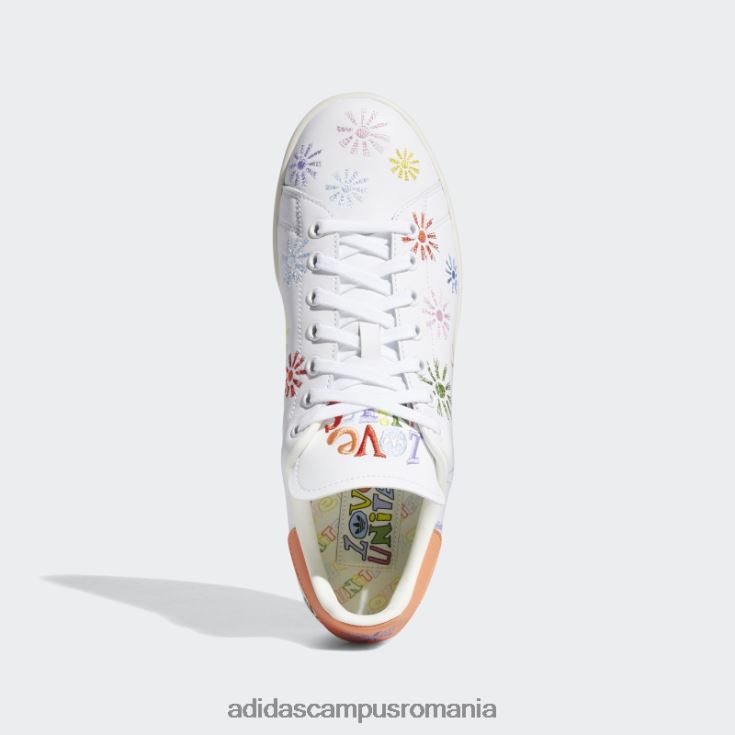 adidas campus romania pantofi albi stan smith pride bărbați alb/roz adevărat J266N2538