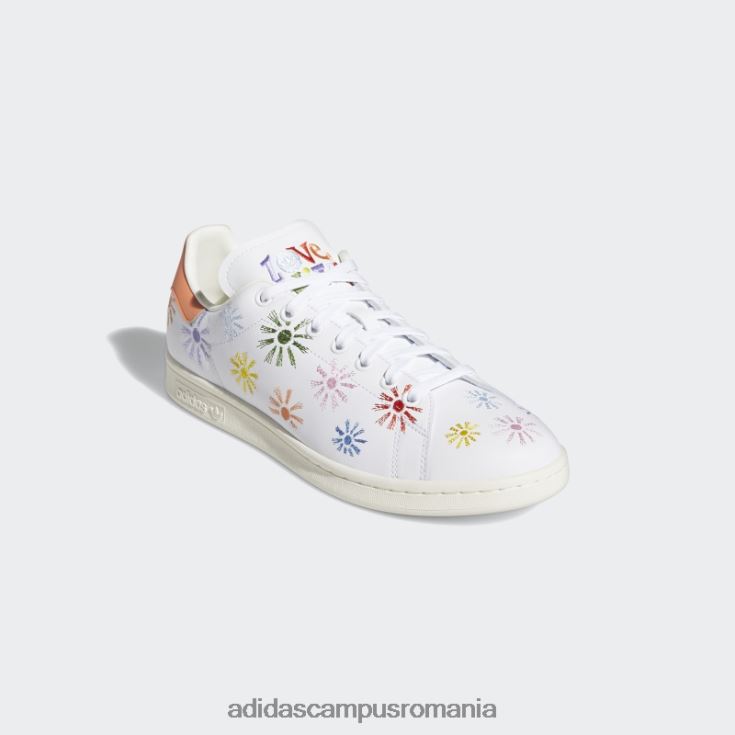 adidas campus romania pantofi albi stan smith pride bărbați alb/roz adevărat J266N2538