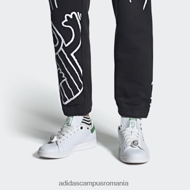 adidas campus romania pantofi albi stan smith x andré saraiva bărbați alb negru J266N24283